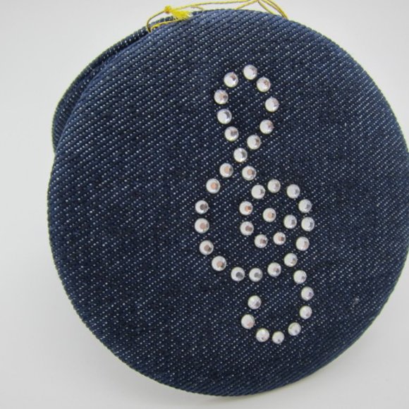 Women Handheld Mirror Purse Compact Portable Foldable 2x Magnification 2 Sided - Picture 6 of 6